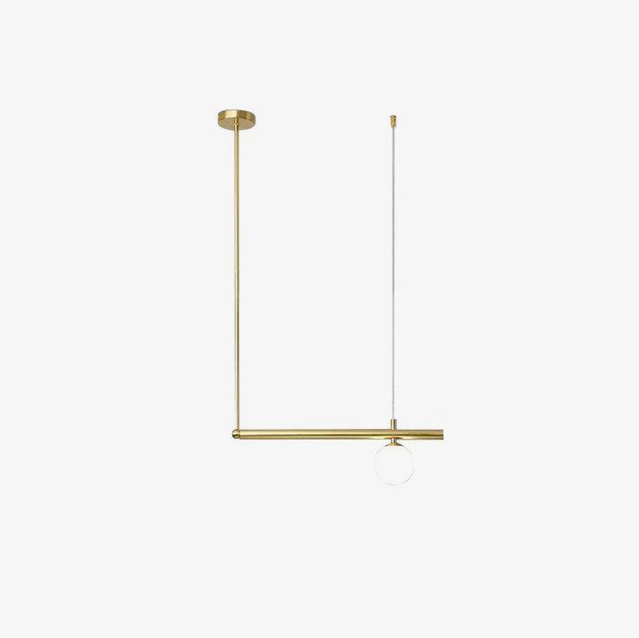 Estix Pendelleuchte Messing Linear Satellit Minimalistisch