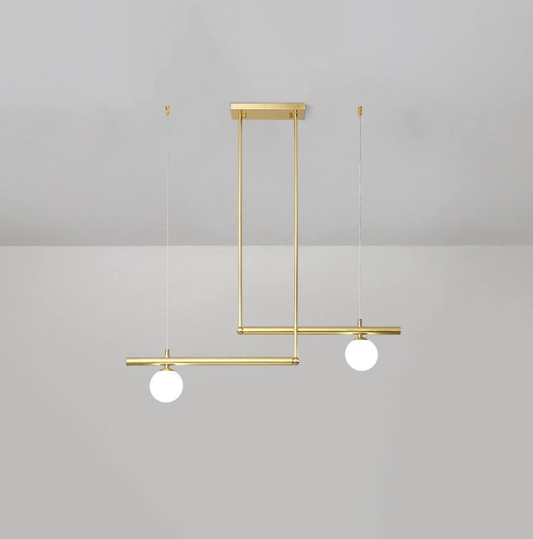 Estix Pendelleuchte Messing Linear Satellit Minimalistisch