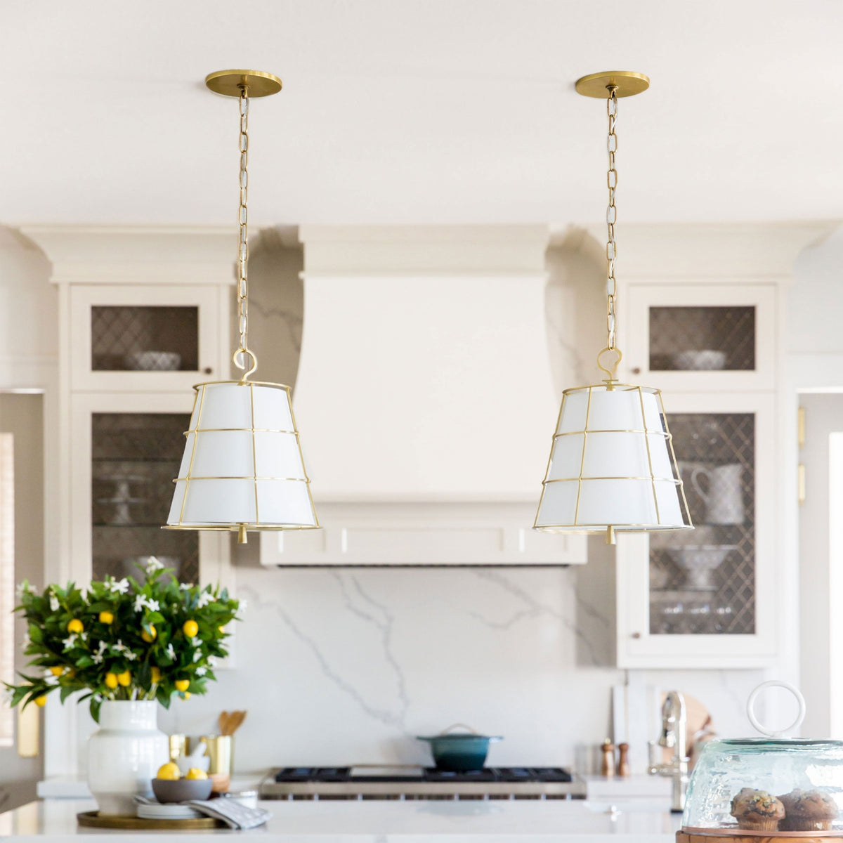 Savona moderne Pendelleuchte aus Messing