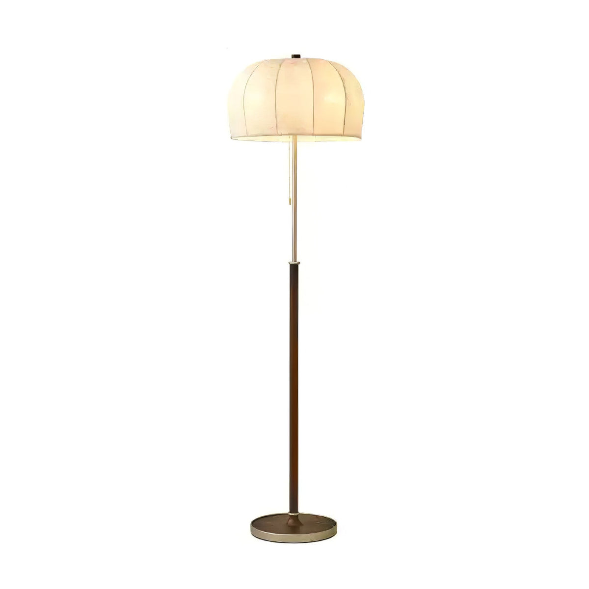 Cularo Stoff-Holz-Stehleuchte