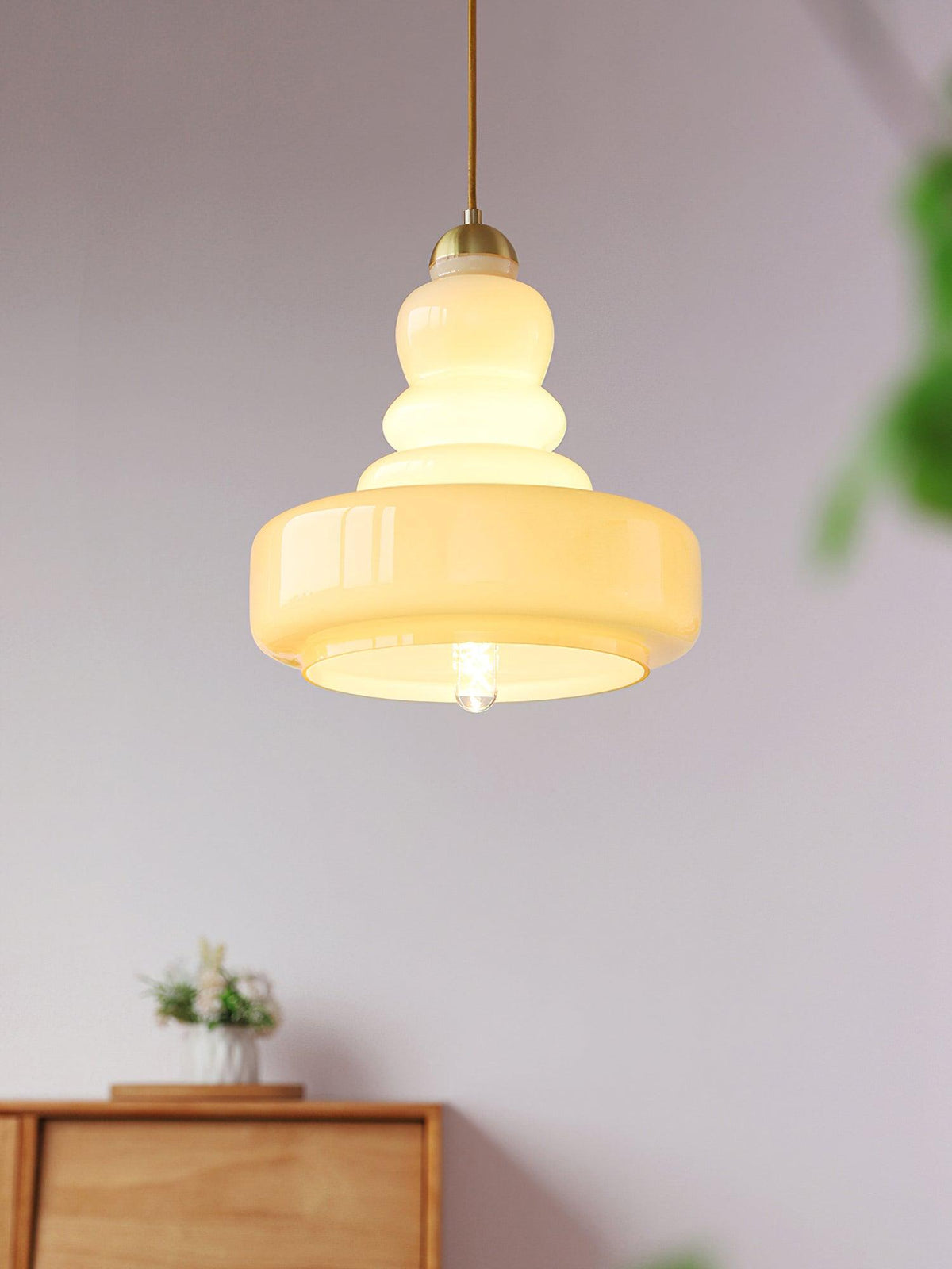 Eiraenne Pendelleuchte Schoolhouse Glas-Schichten Vintage für Esszimmer Schlafzimmer | Cielum