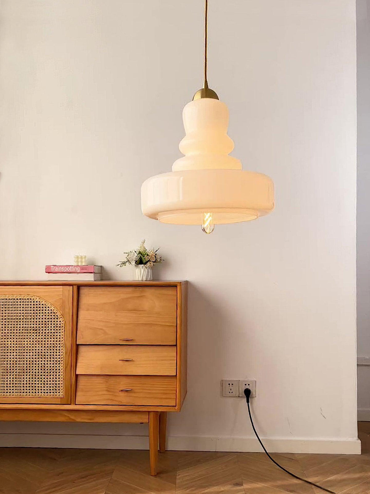 Eiraenne Pendelleuchte Schoolhouse Glas-Schichten Vintage für Esszimmer Schlafzimmer | Cielum