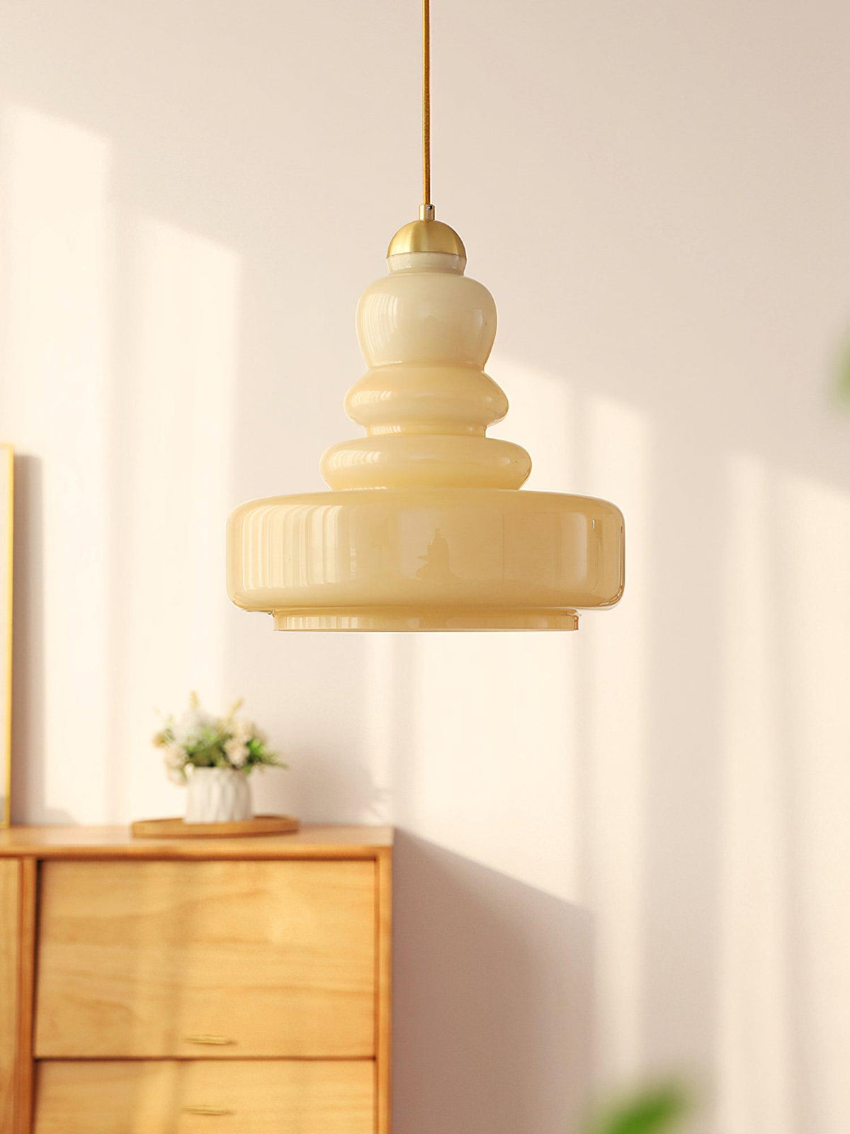 Eiraenne Pendelleuchte Schoolhouse Glas-Schichten Vintage für Esszimmer Schlafzimmer | Cielum