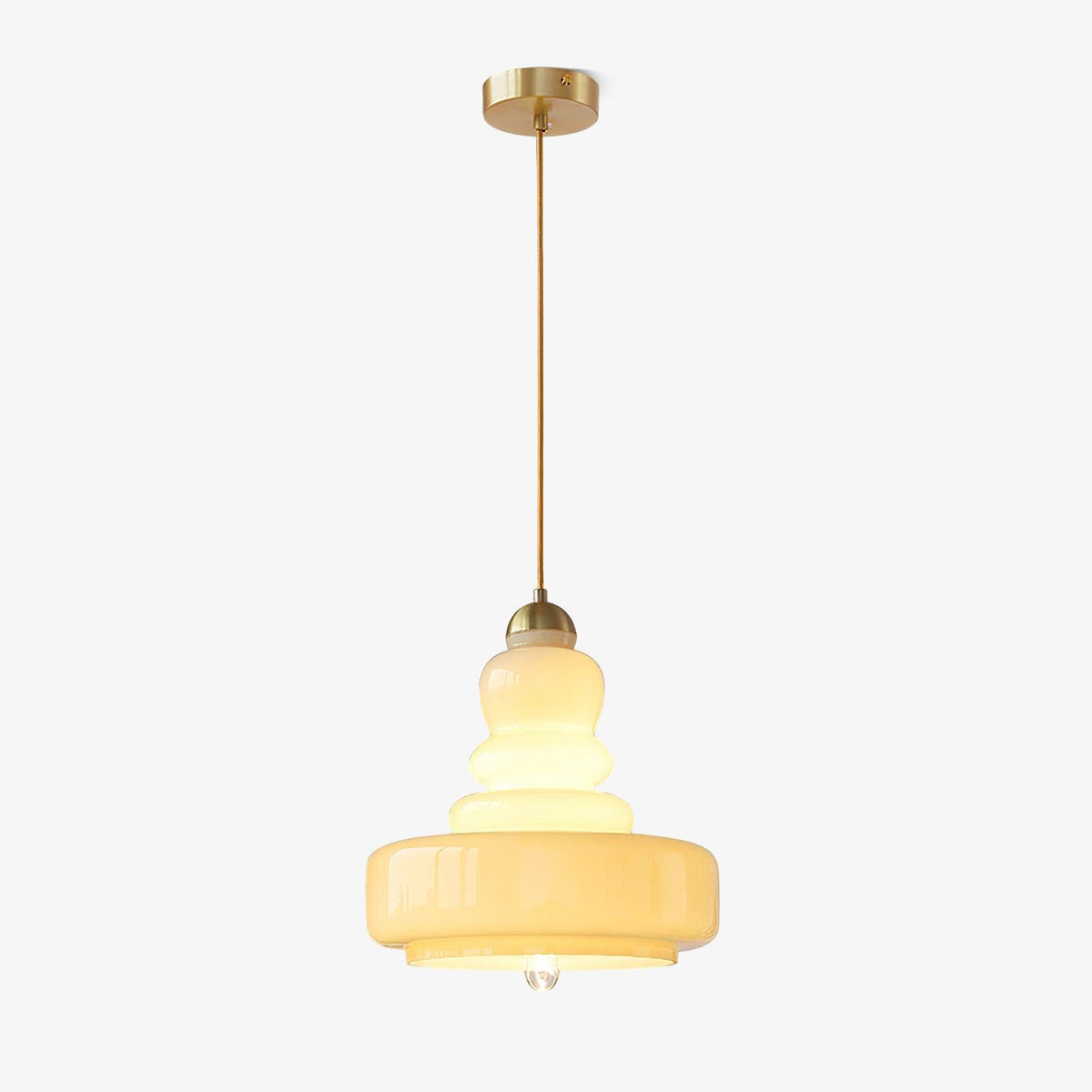Eiraenne Pendelleuchte Schoolhouse Glas-Schichten Vintage für Esszimmer Schlafzimmer | Cielum