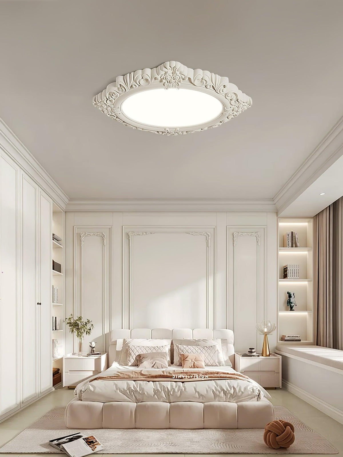 Avraee geschnitzte Kunstharz-Deckenleuchte