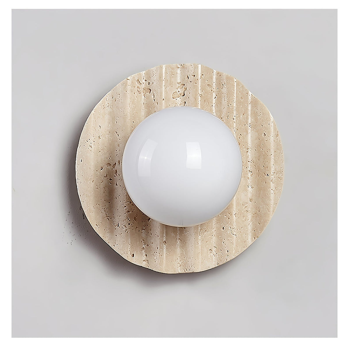 Aluk Travertine-Wandleuchte