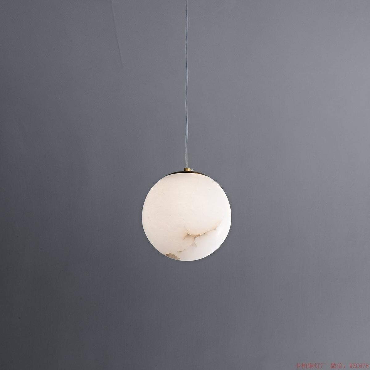 Norik Minimalistische Pendelleuchte aus Alabaster