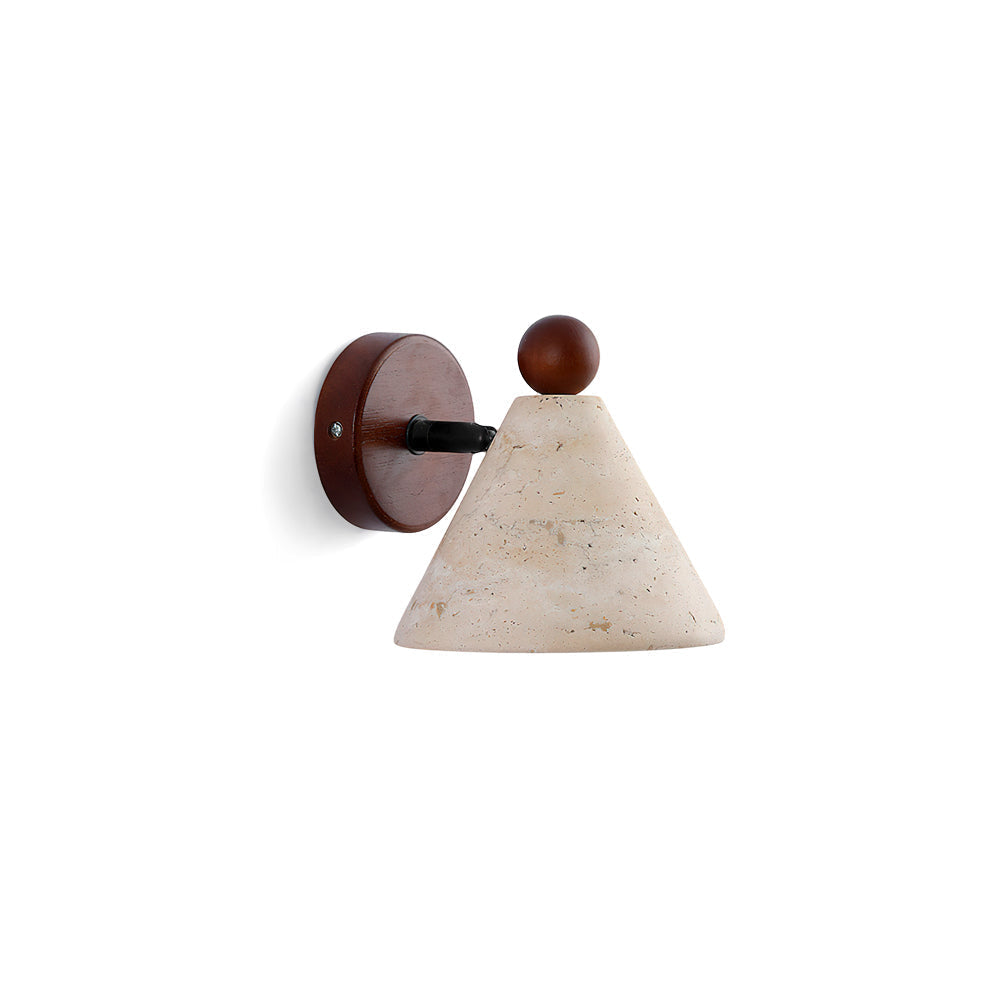 Basil Travertine Wandleuchte