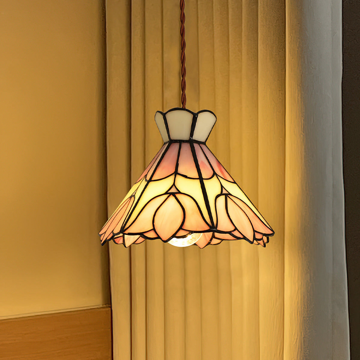 Rose Pendelleuchte Glas