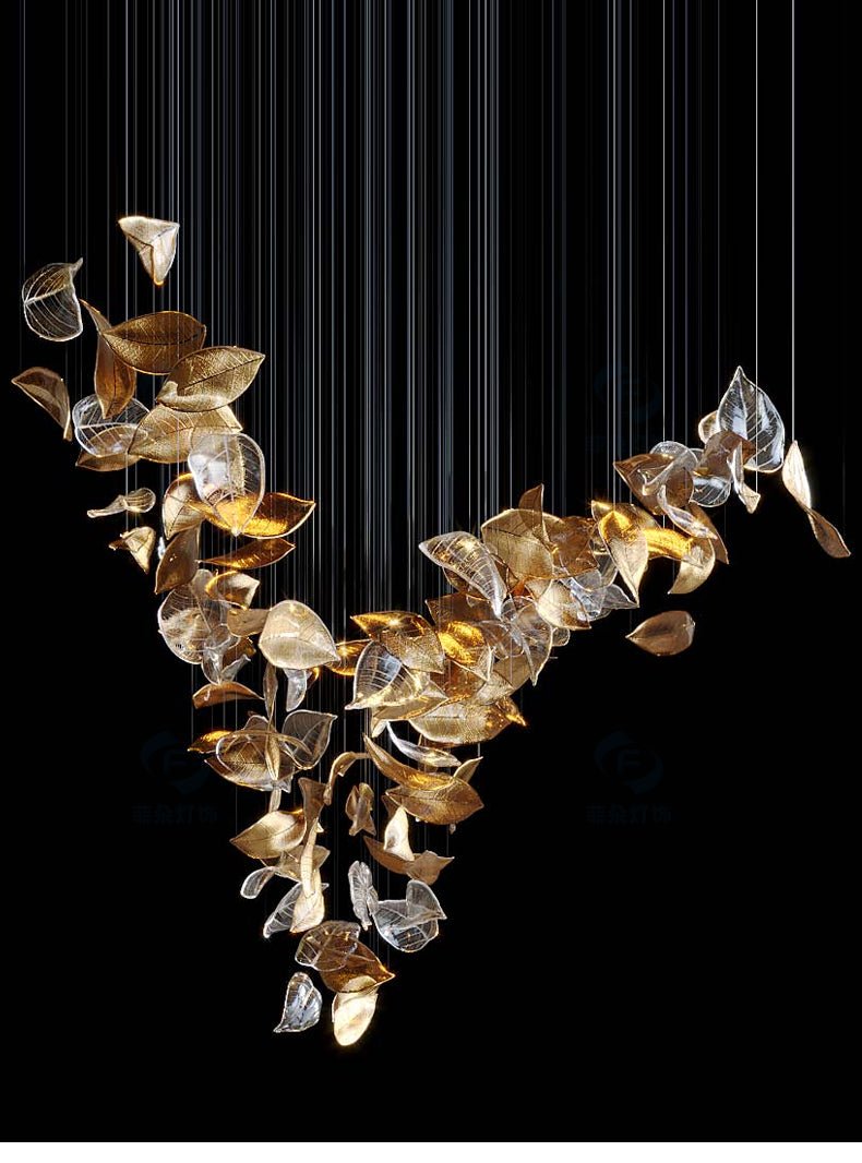 Darien Iridescent Leaf Pendelleuchte