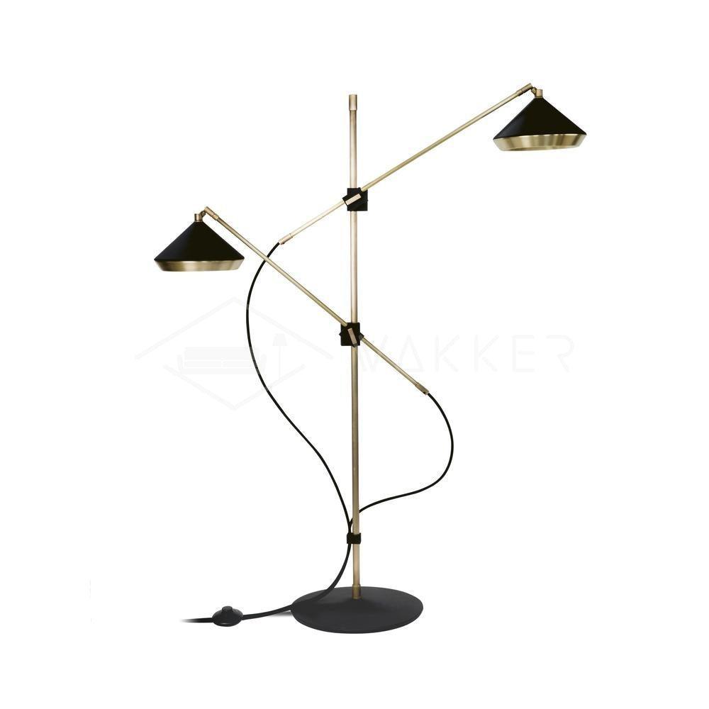 Mylirir Art Deco Messing-Stehleuchte