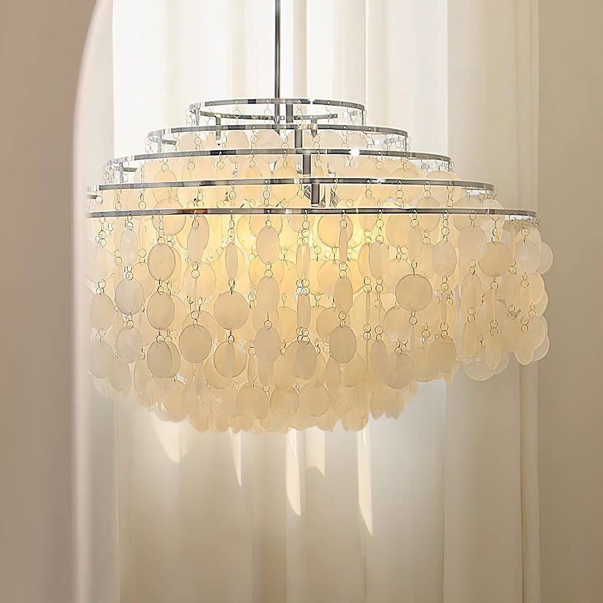 Rivena Pendelleuchte Rund Schalenring