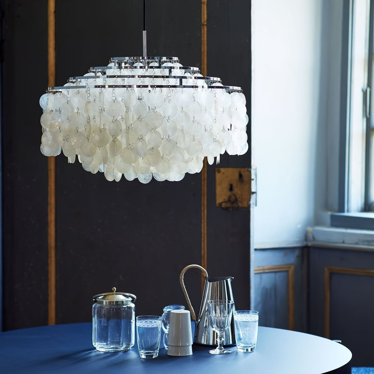 Rivena Pendelleuchte Rund Schalenring