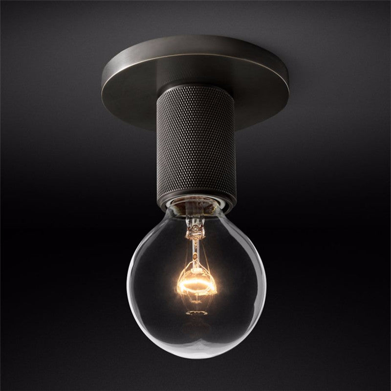 Elthyn Deckenleuchte Kegel Glas Messing Minimalistisch Industriell