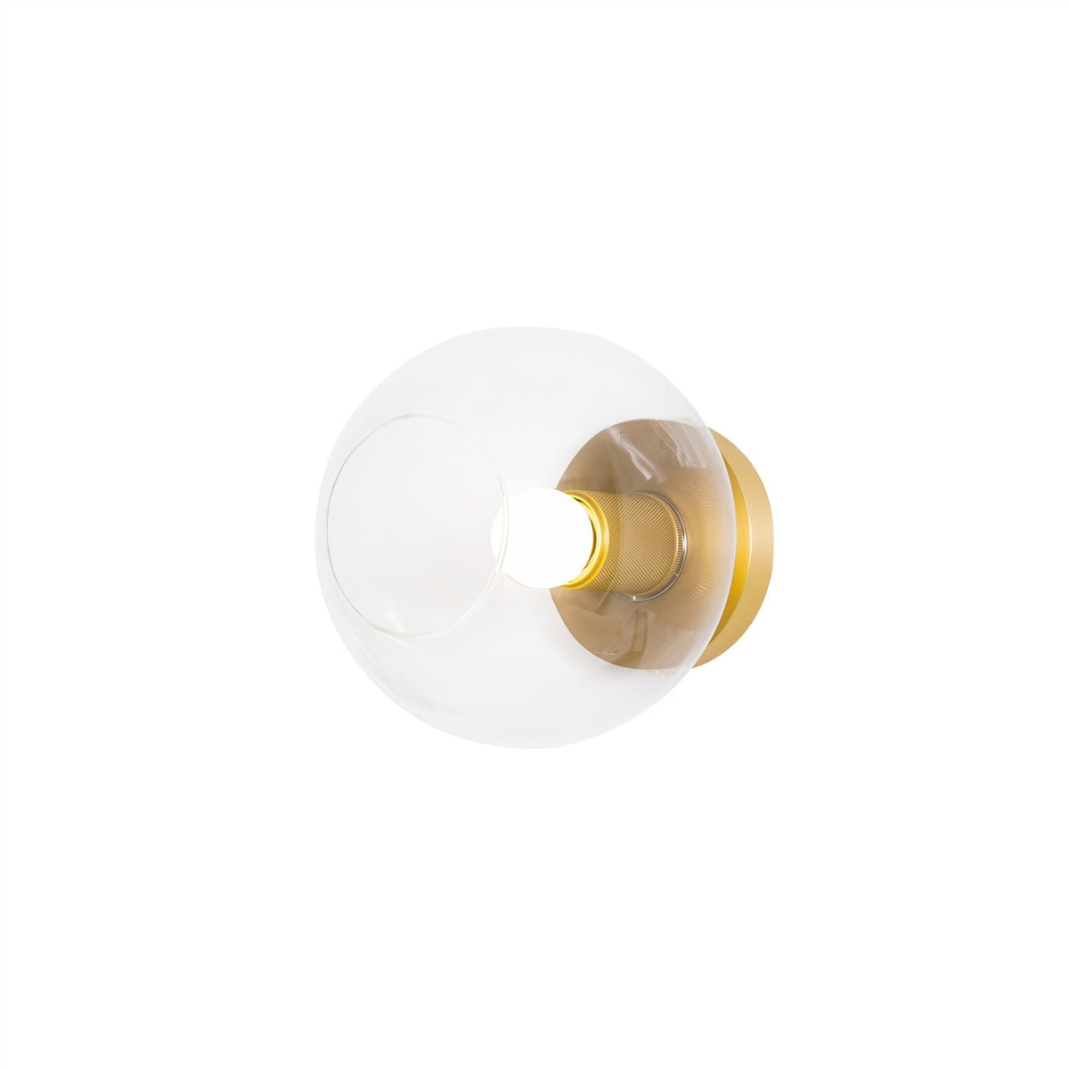 Elthyn Deckenleuchte Kegel Glas Messing Minimalistisch Industriell