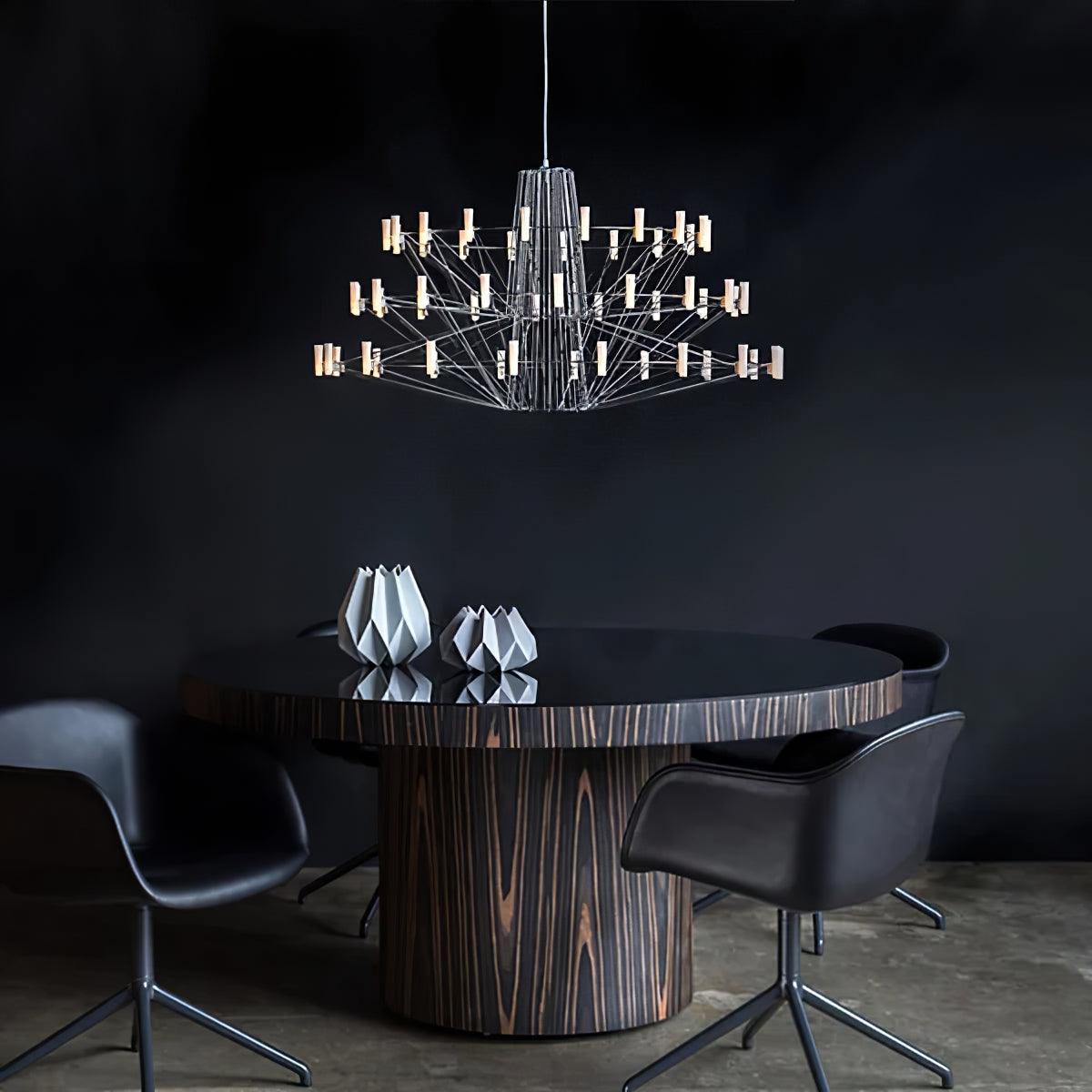 Orinenine Kronleuchter Sky Ballet aus Edelstahl und Acryl im modernen Stil