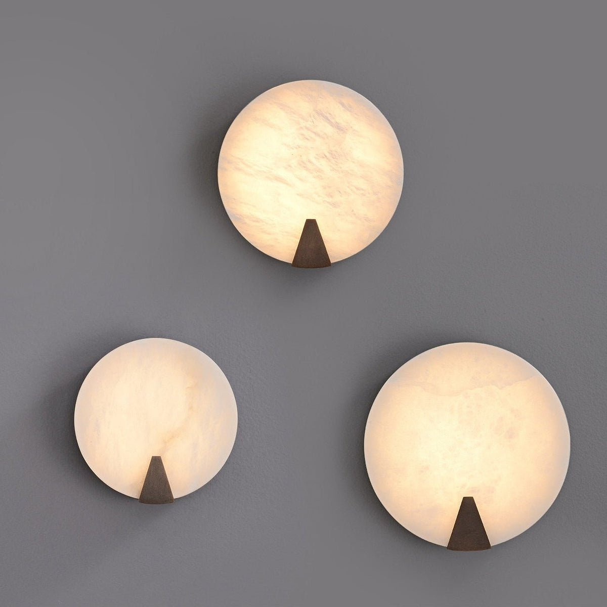 Albirira Halo Alabaster-Wandleuchte