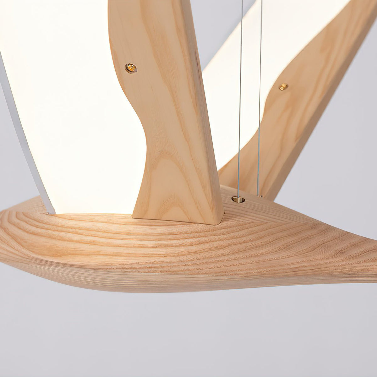 Syloine moderne Pendelleuchte aus Holz