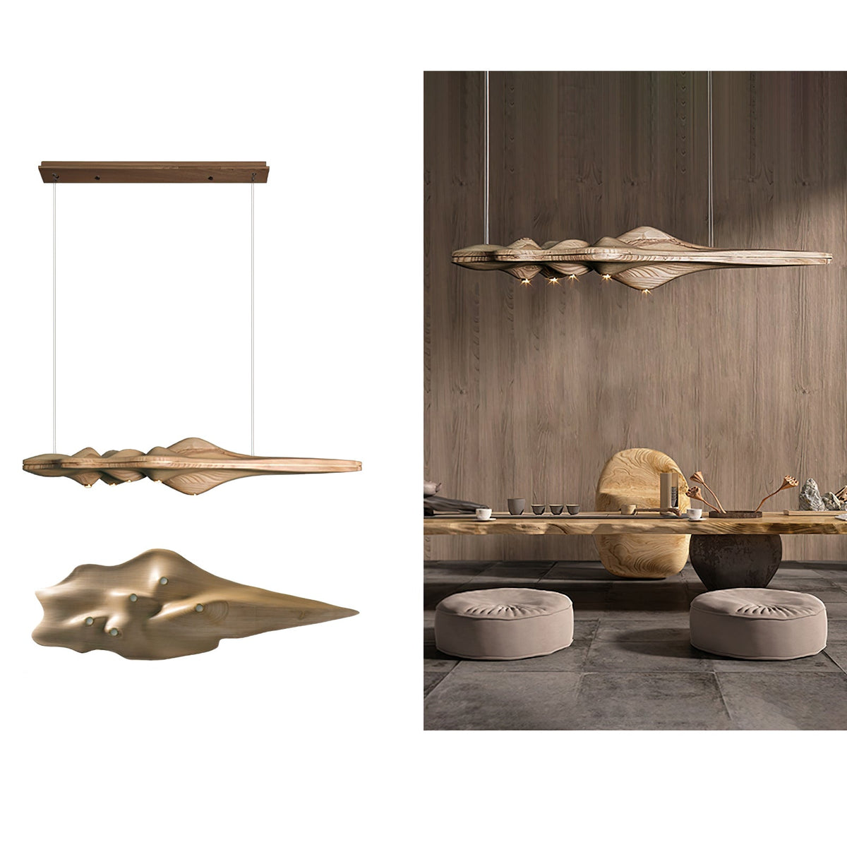 Tolven Premium Elegance Pendelleuchte aus Holz