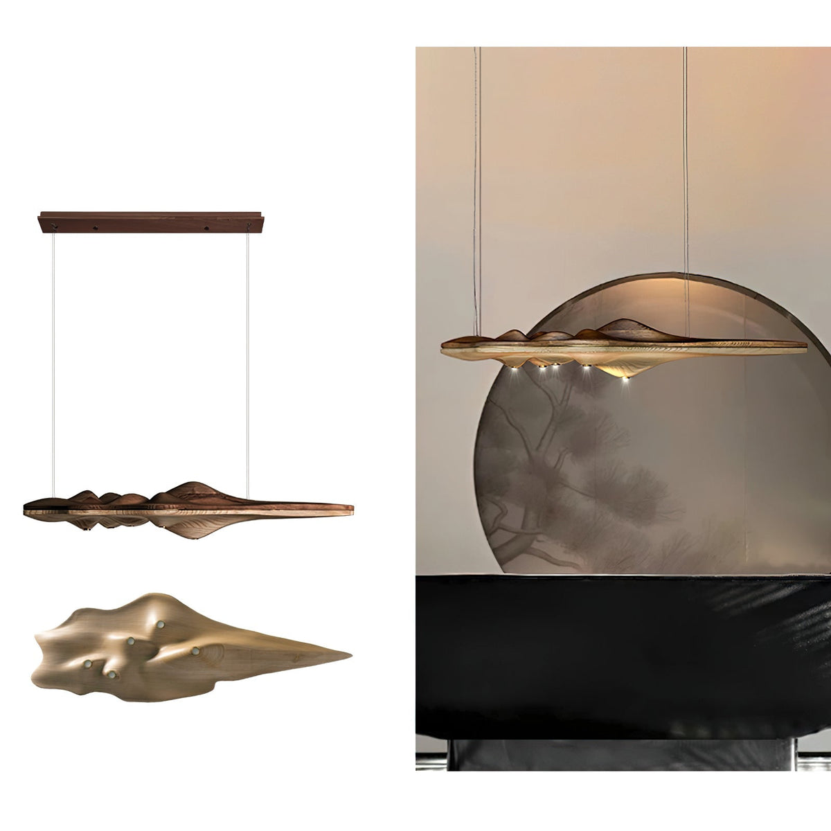 Tolven Premium Elegance Pendelleuchte aus Holz