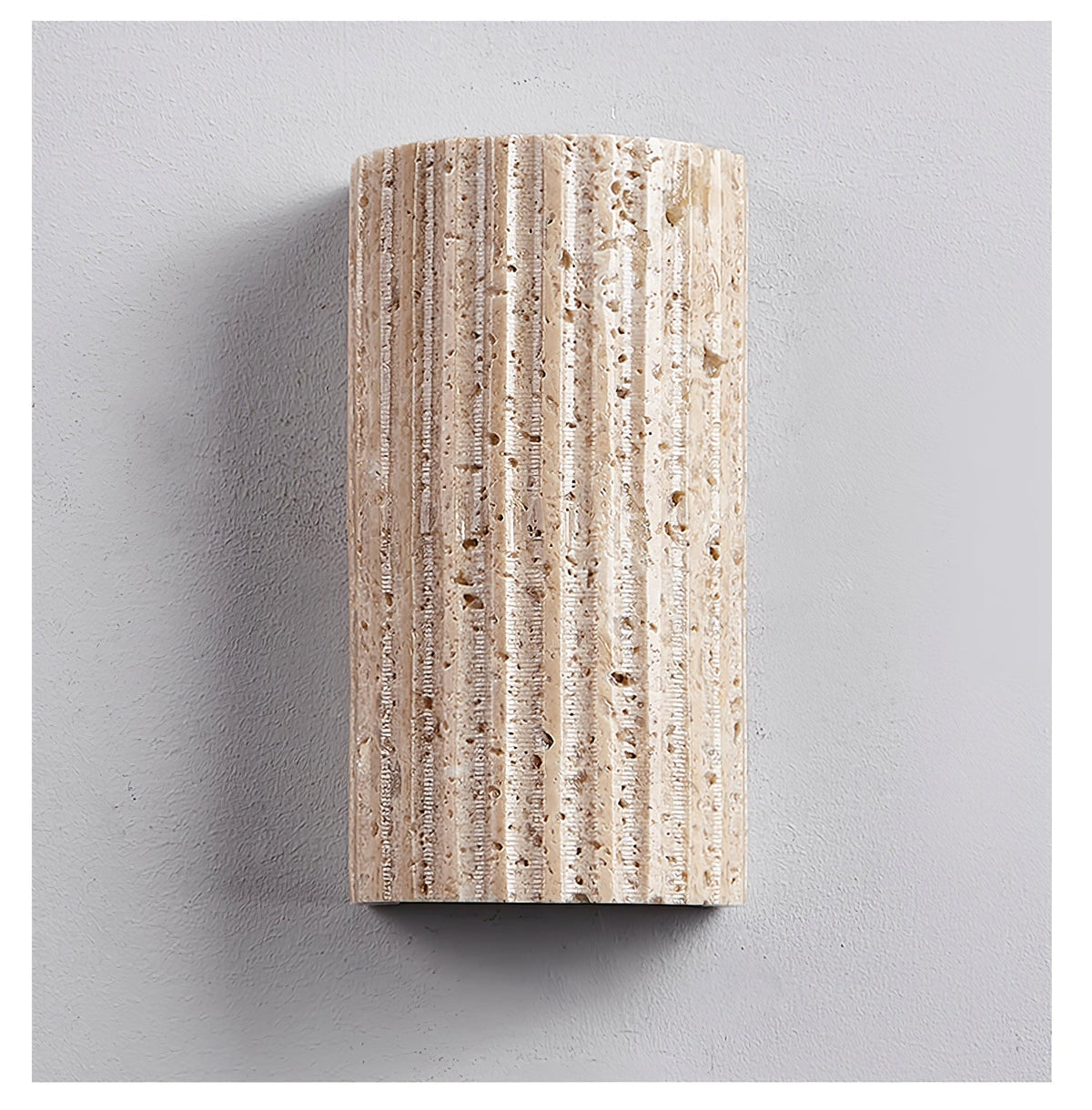 Sysilion Travertine-Wandleuchte