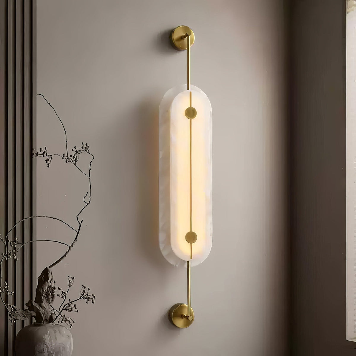 Cudorel Oval Alabaster Wandleuchte