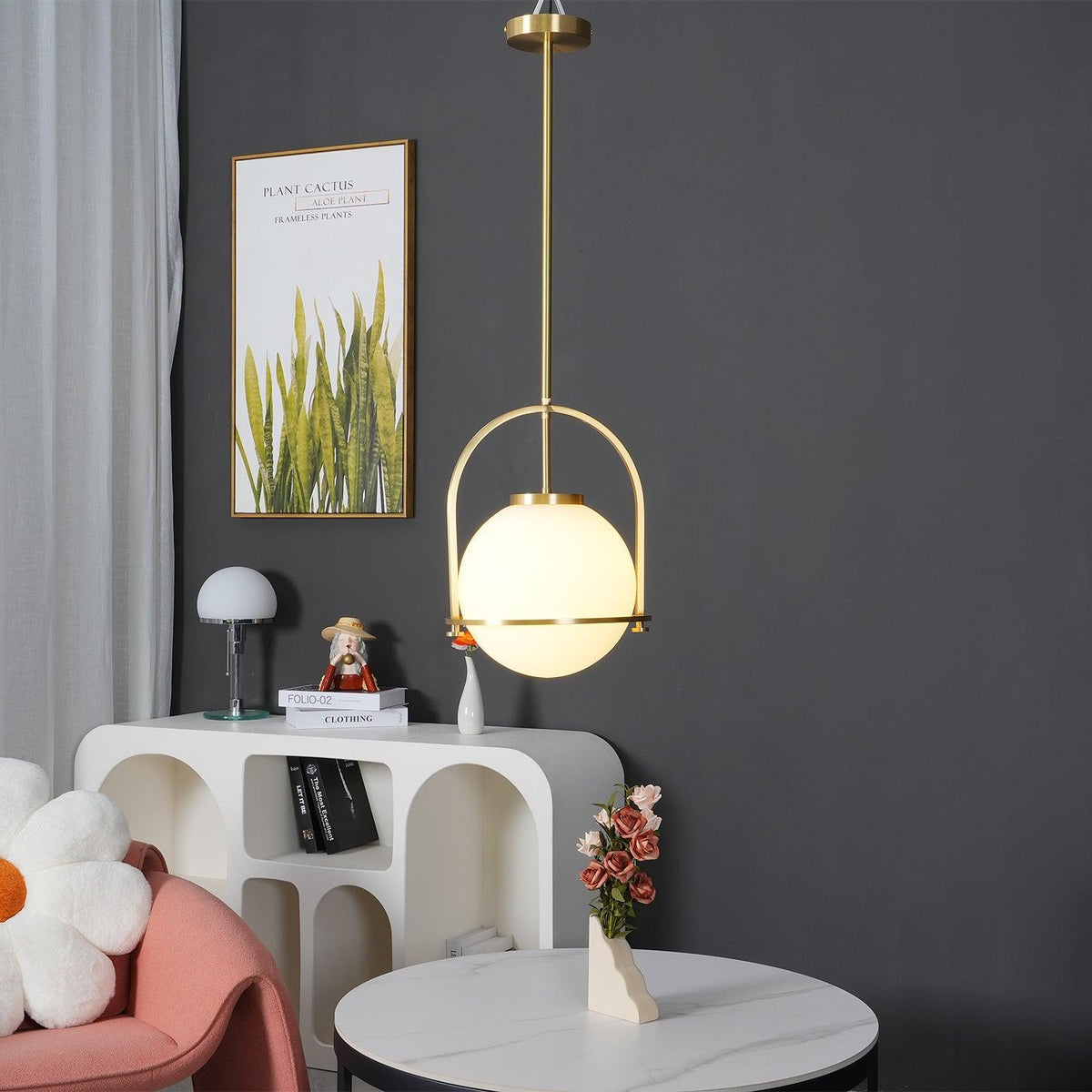 Brandonis moderne Pendelleuchte aus Glas