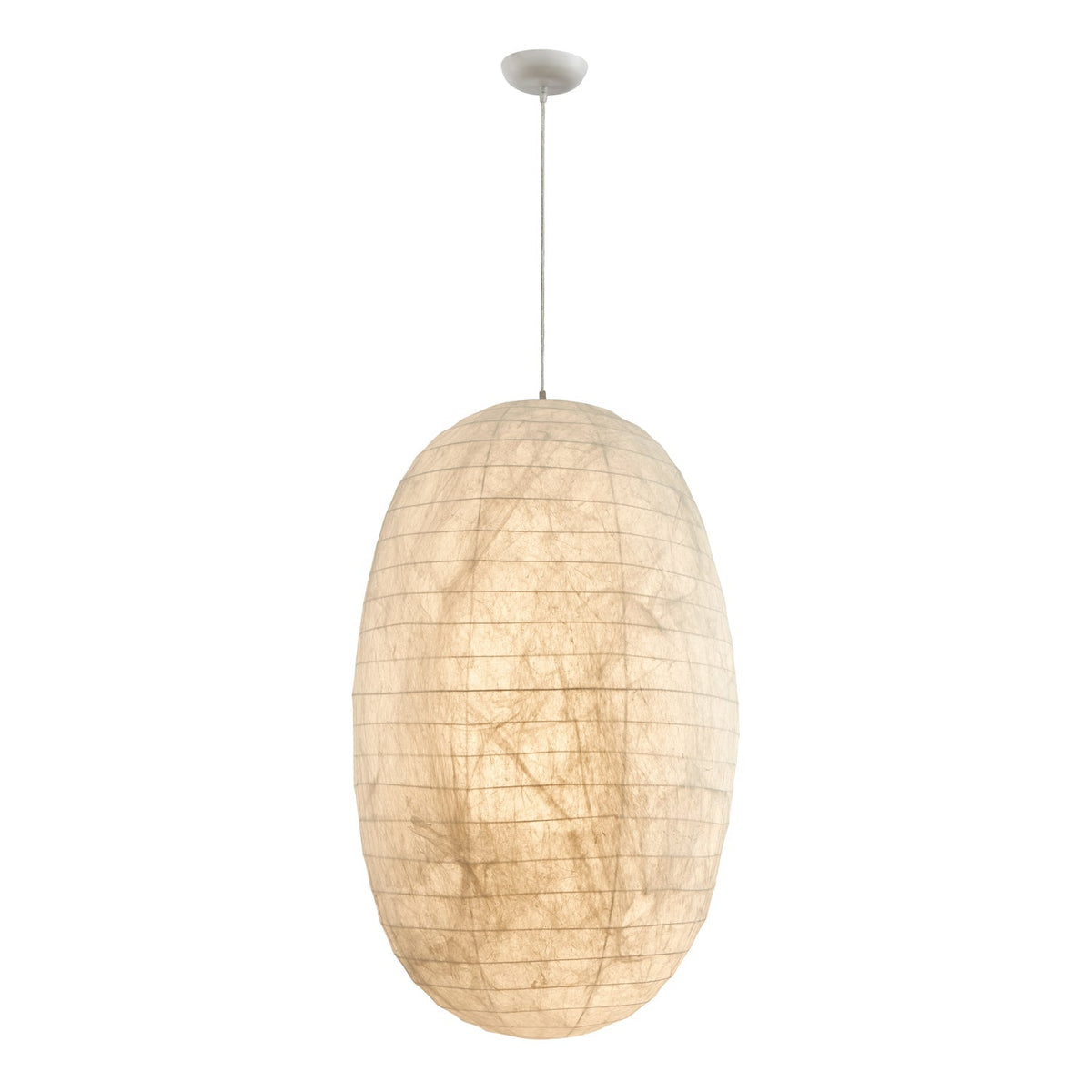 Cove Pendelleuchte aus Seide im Retro-Stil