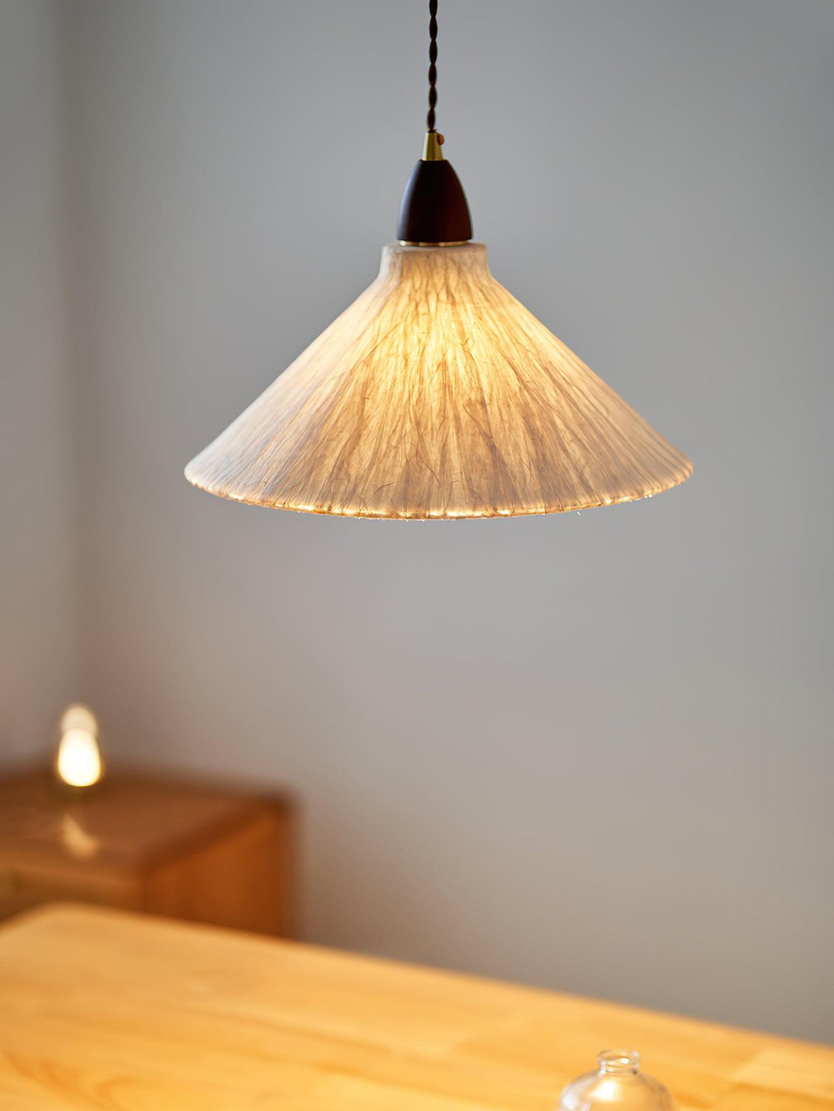 Locan Papier- & Holz-Pendelleuchte
