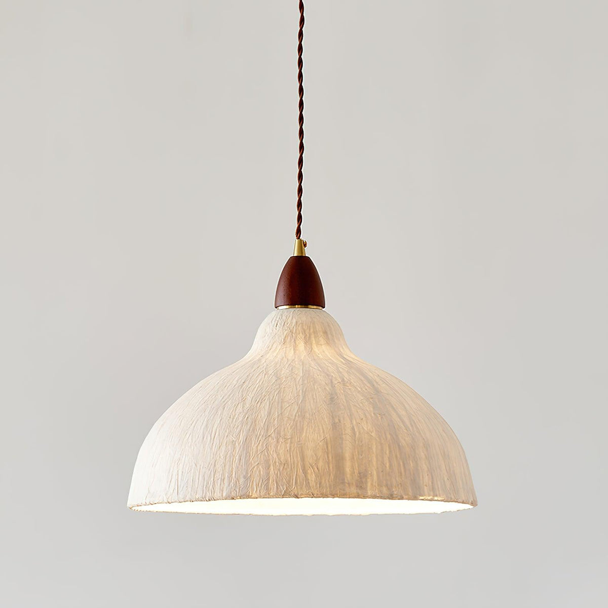 Locan Papier- & Holz-Pendelleuchte