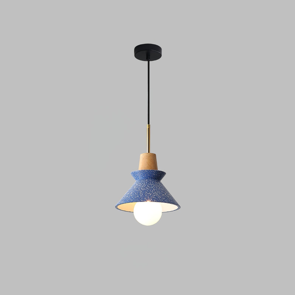 Revelo Pendelleuchte Holz Raum nordisch minimalistisch