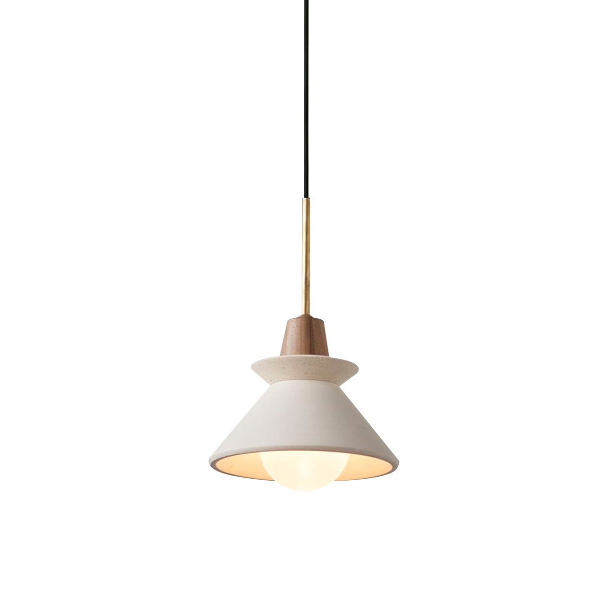 Revelo Pendelleuchte Holz Raum nordisch minimalistisch