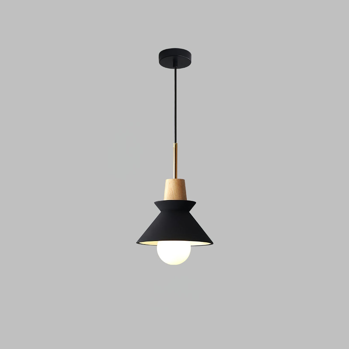 Revelo Pendelleuchte Holz Raum nordisch minimalistisch