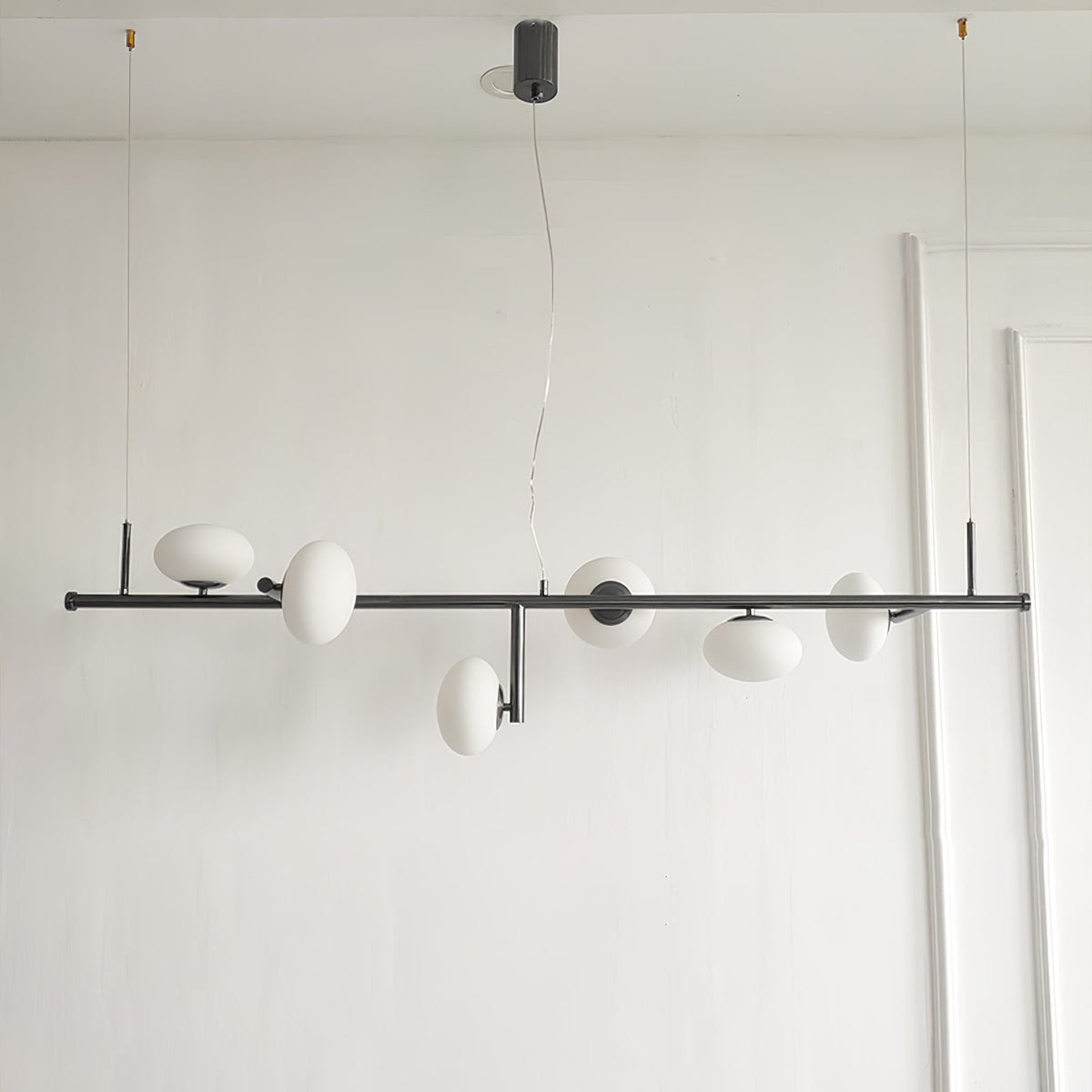 Balance Kronleuchter aus Glas im modernen Stil