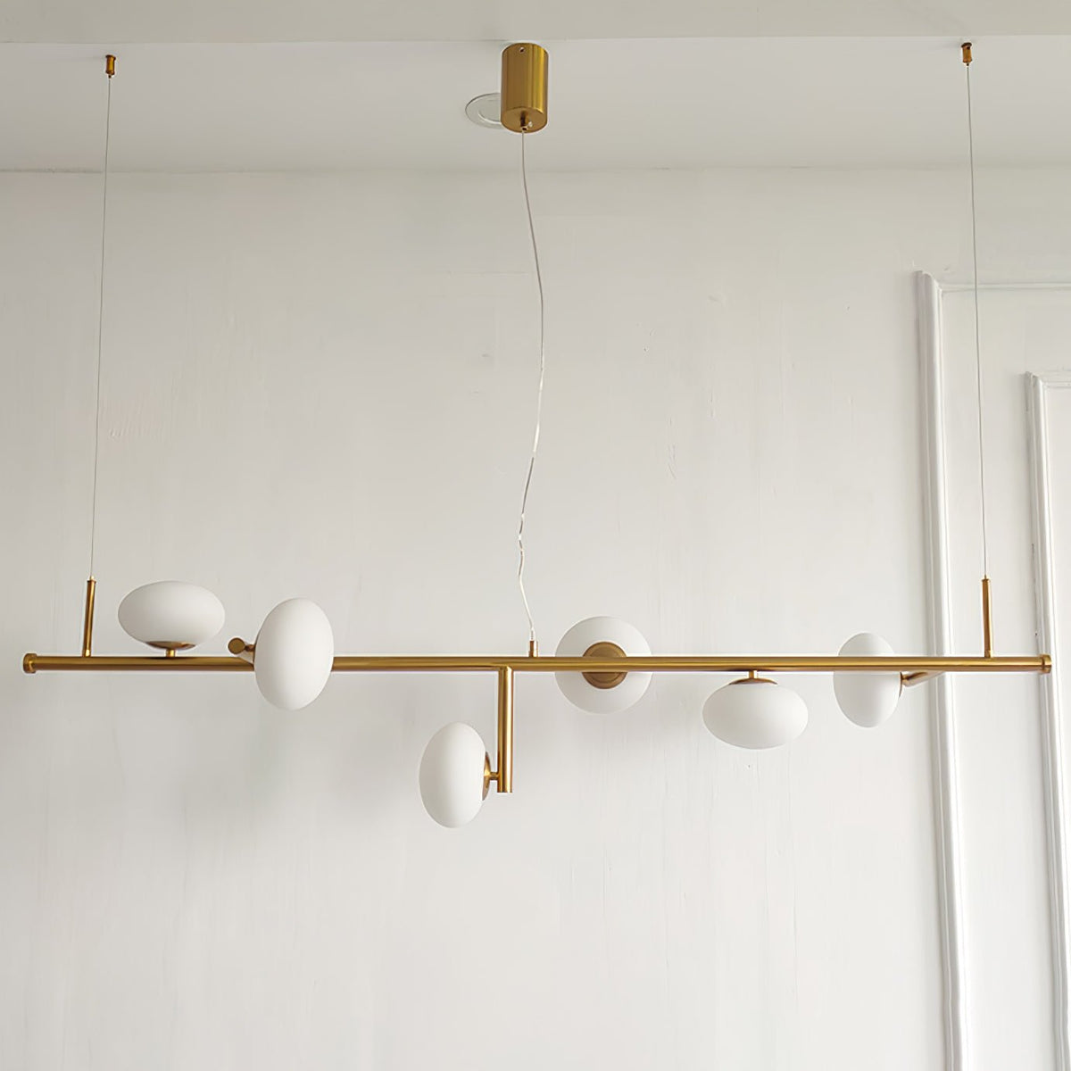 Balance Kronleuchter aus Glas im modernen Stil