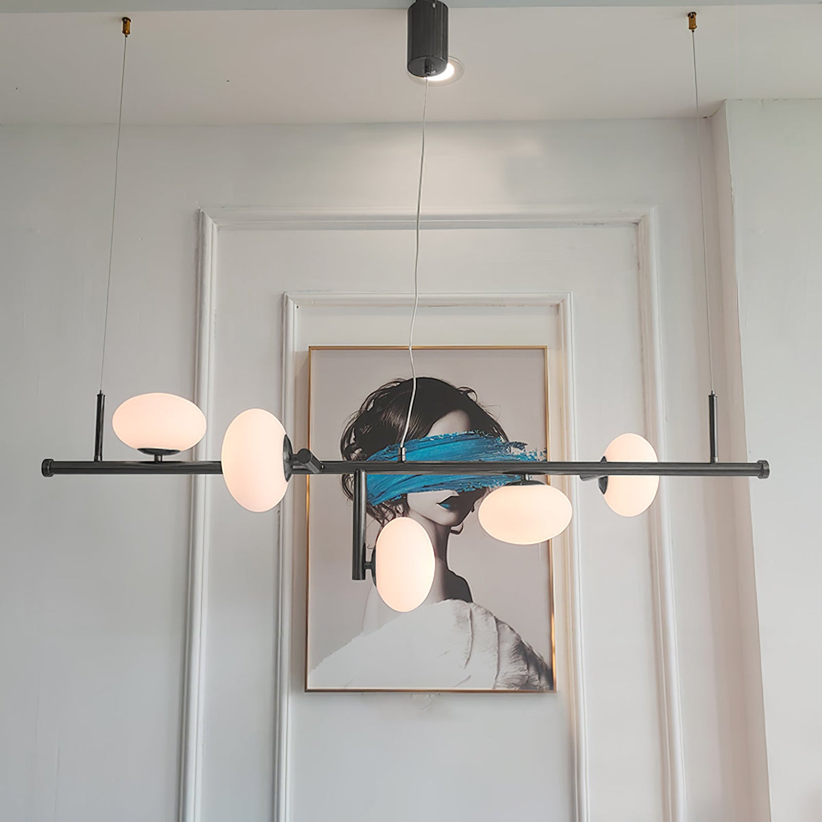 Balance Kronleuchter aus Glas im modernen Stil