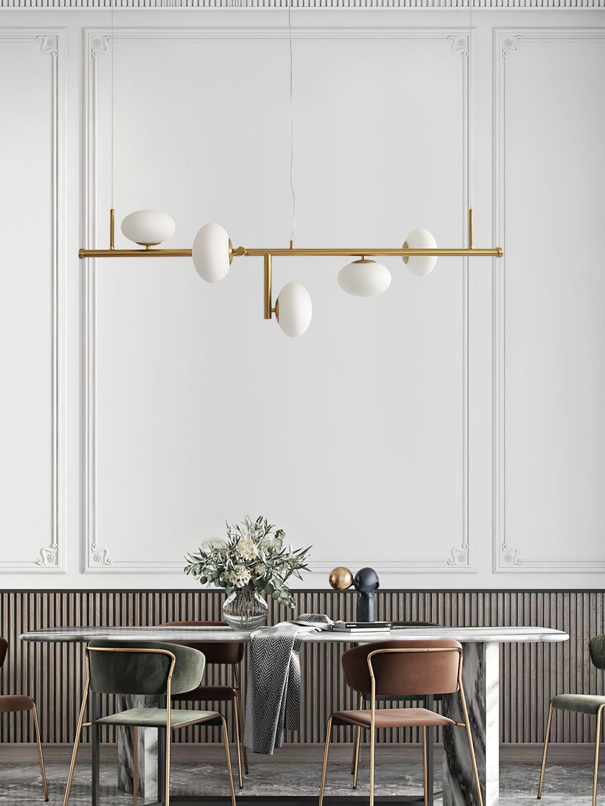 Balance Kronleuchter aus Glas im modernen Stil