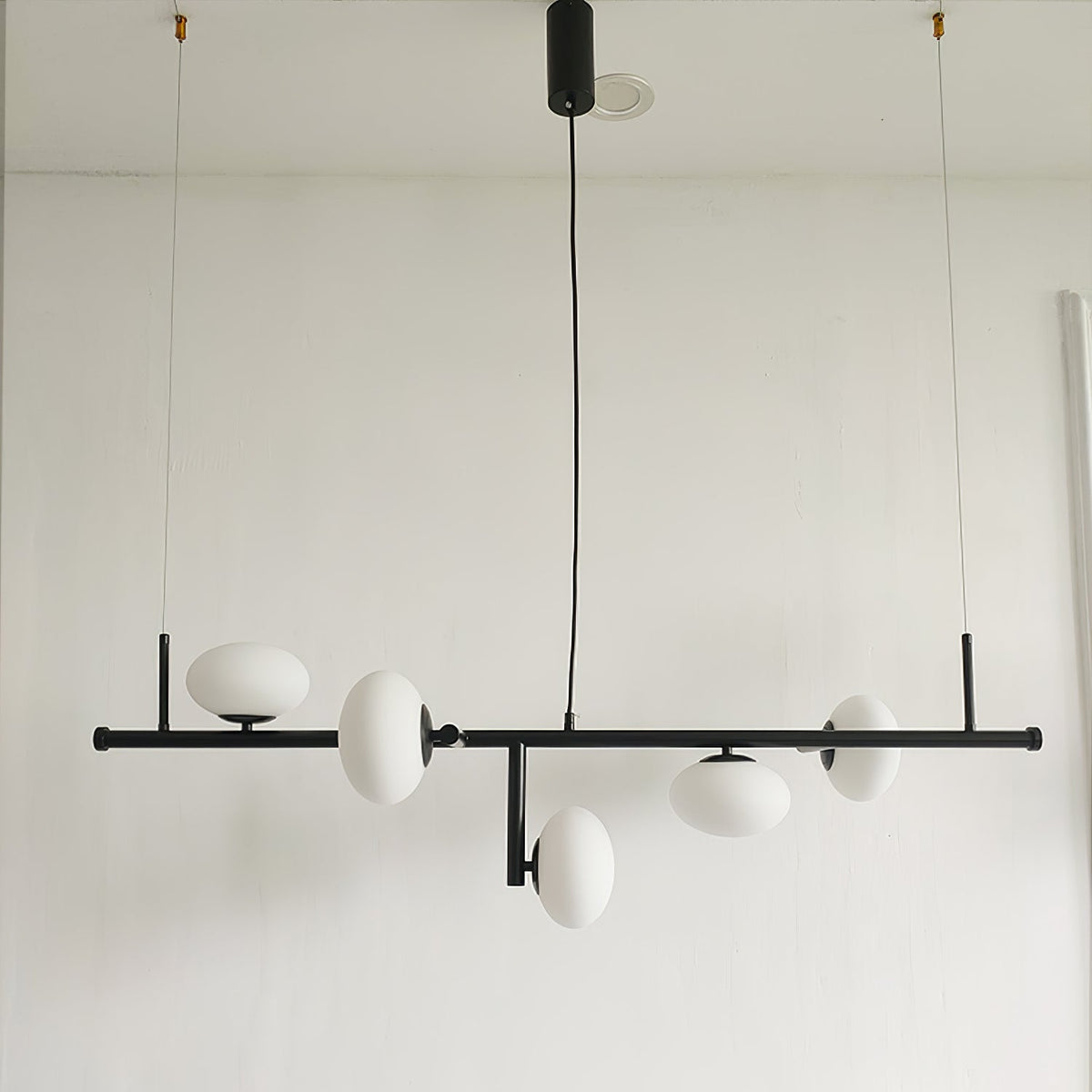 Balance Kronleuchter aus Glas im modernen Stil