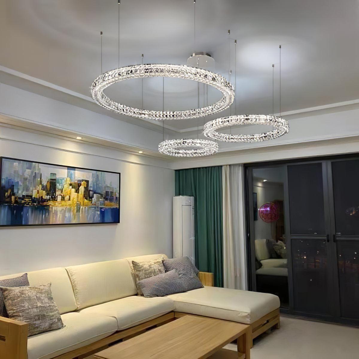 Luxerian Kronleuchter Kristallring Spiridon Luxe