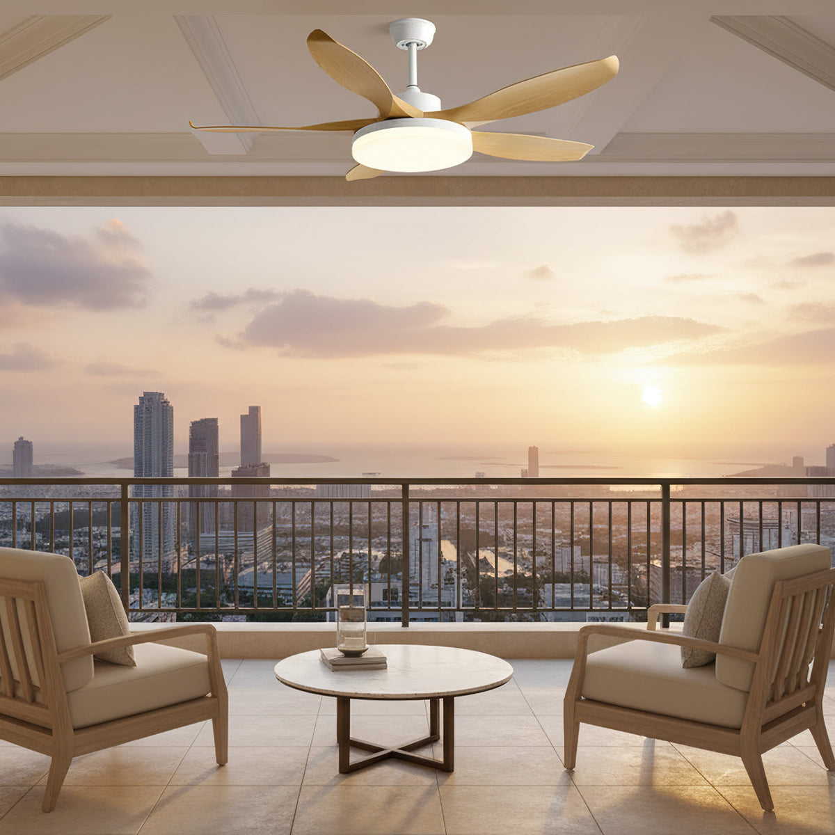 Liororeria Deckenventilator mit Beleuchtung