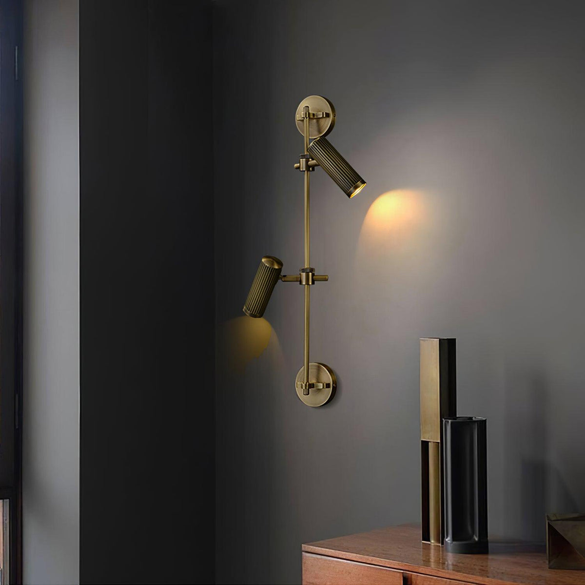 Kirixel Industrielle Wandleuchte aus Messing