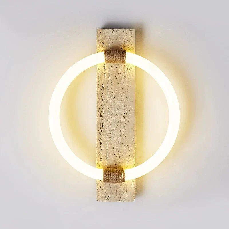 Elmaryra Ringed Travertine Deckenleuchte / Wandleuchte