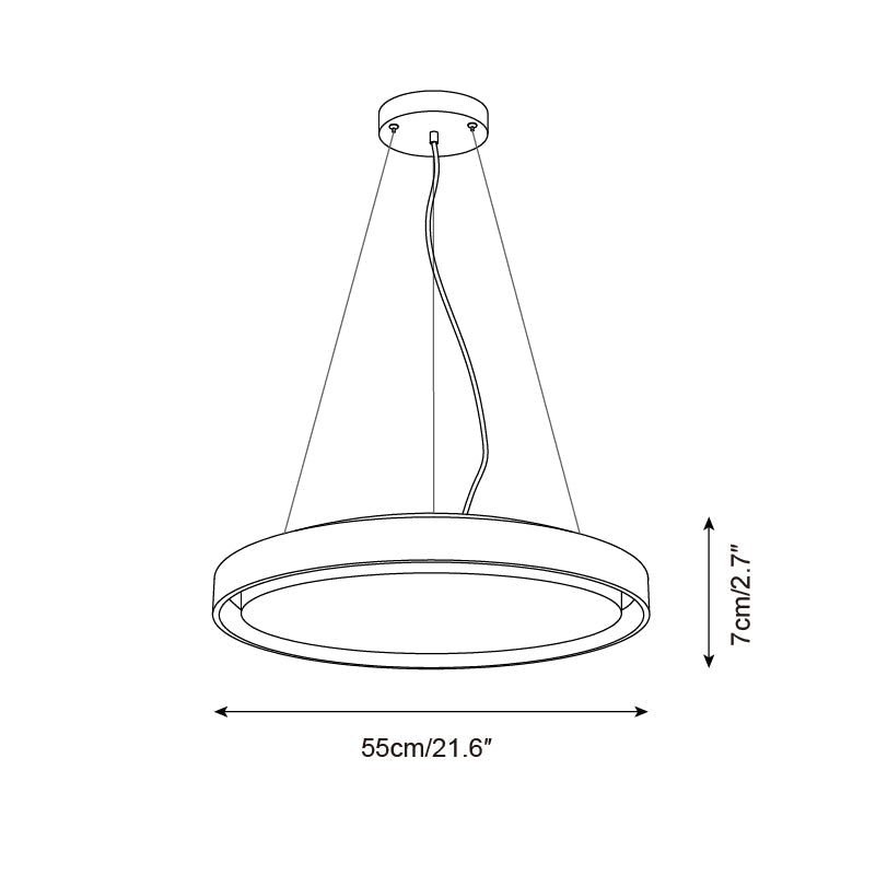 Tavaneria Pendelleuchte Travertin-Ring