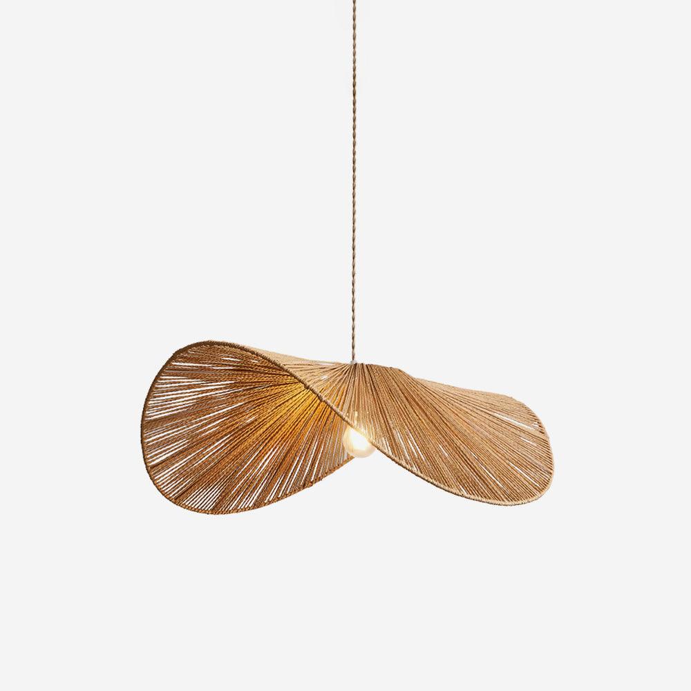 Canoeria Handgeflochtene Pendelleuchte aus natürlichem Rattan