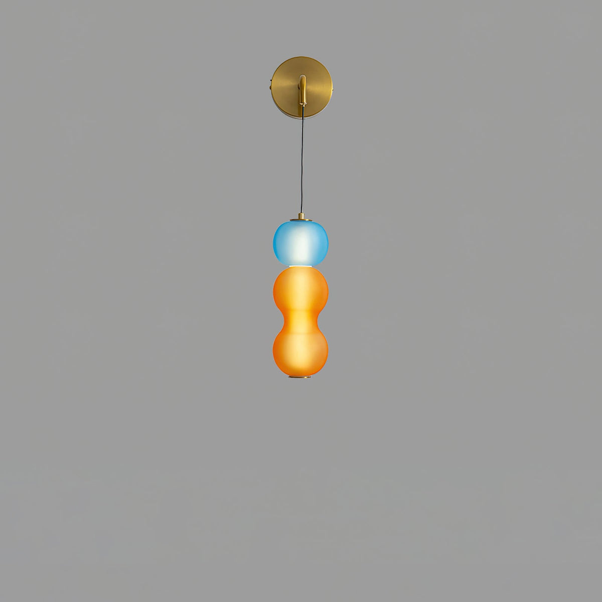 Eurtalia zeitgenössische minimalistische Glas-Wandleuchte