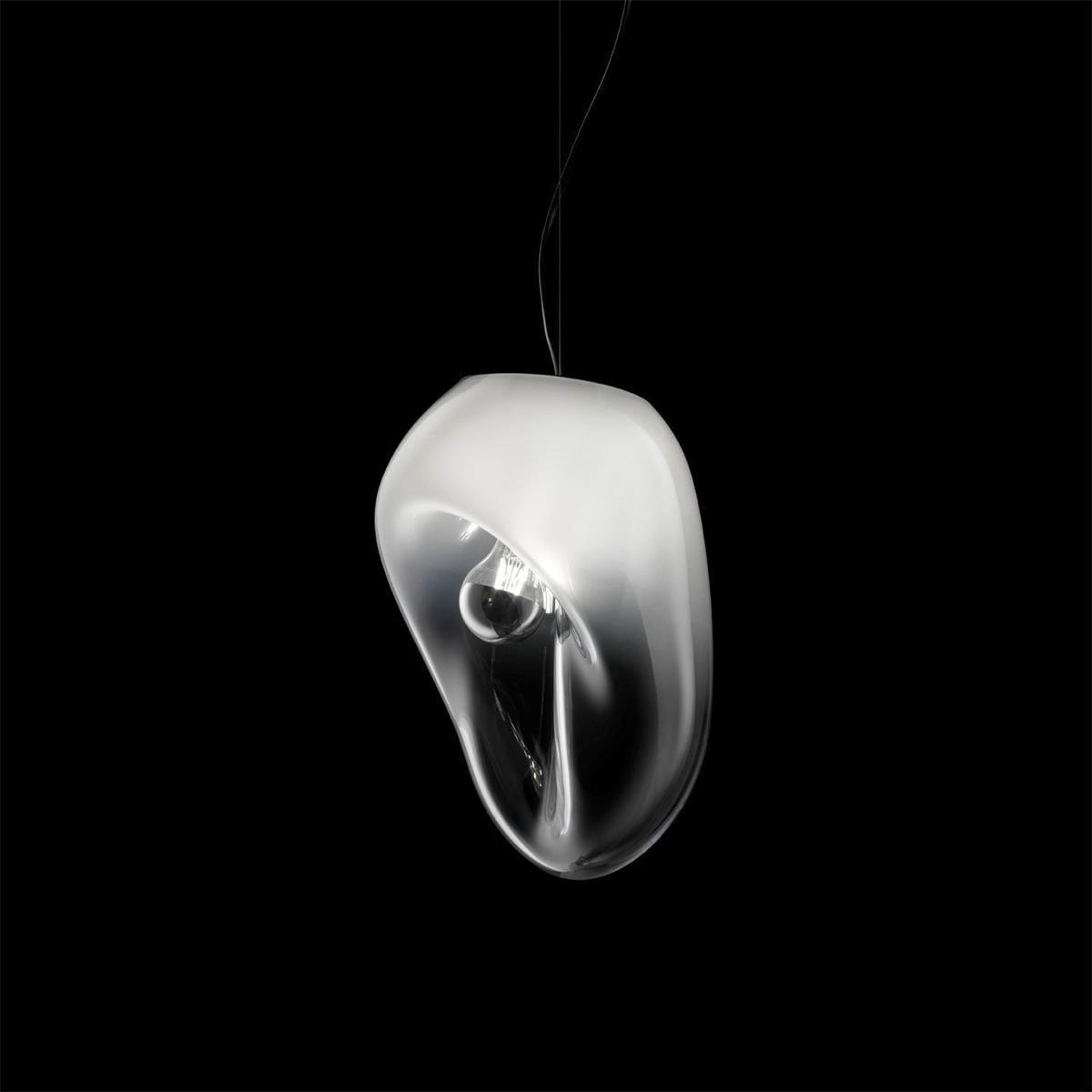 Rune Minimalistische Pendelleuchte aus transparentem Glas