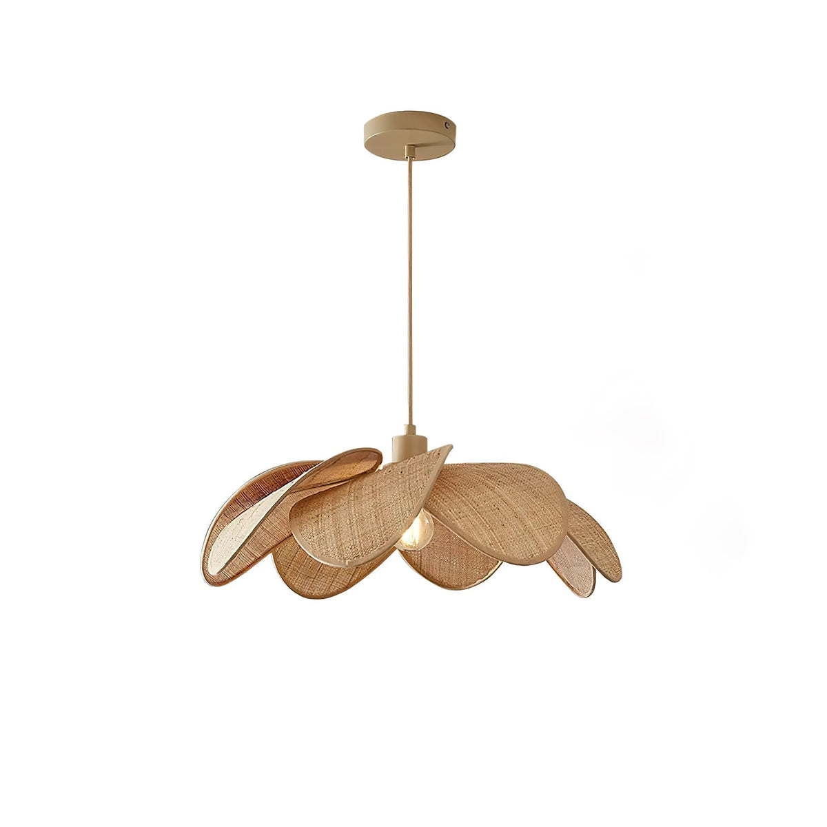 Soroise Pendelleuchte Beige Hellbraun Wabi‑Sabi Wohnzimmer Schlafzimmer | Cielum