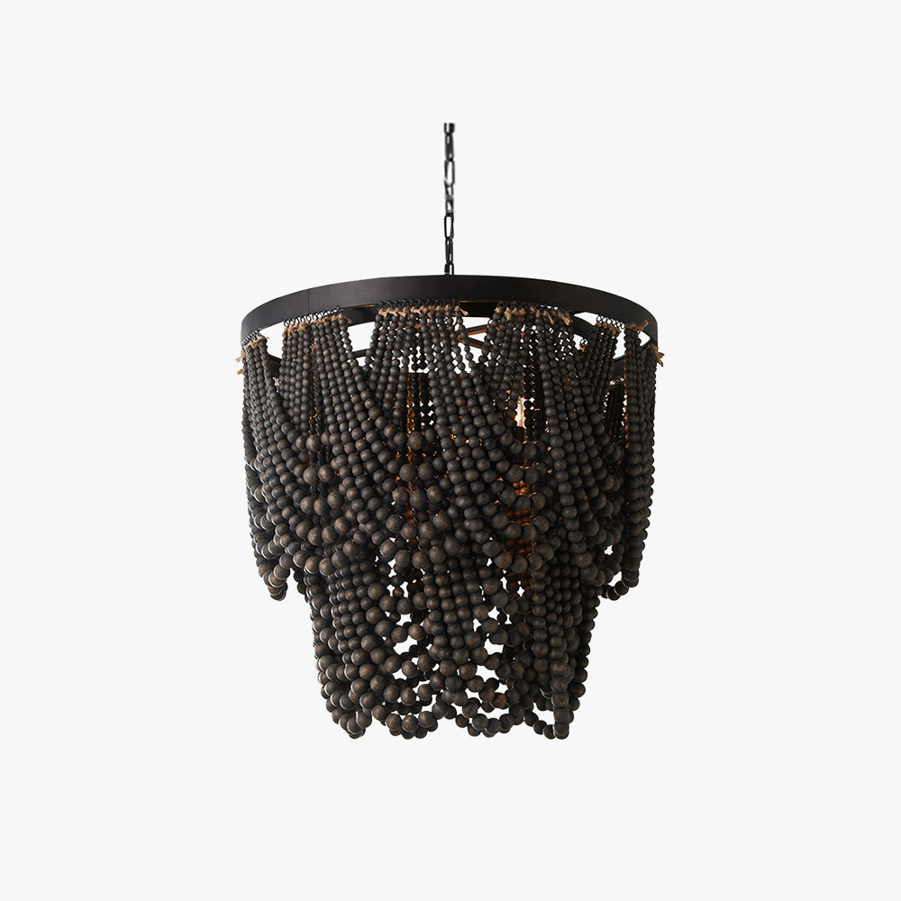 Silva Boho LED Pendelleuchten Schwarz/Rost/Weiß Holz/Metall Wohnzimmer/Schlafzimmer