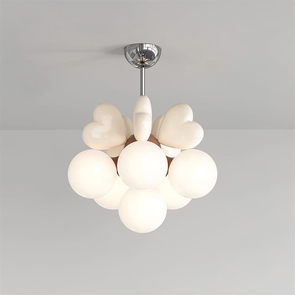 Kronleuchter Heart Accents Kugel-Lampenschirme verspielt modern Kinderzimmer