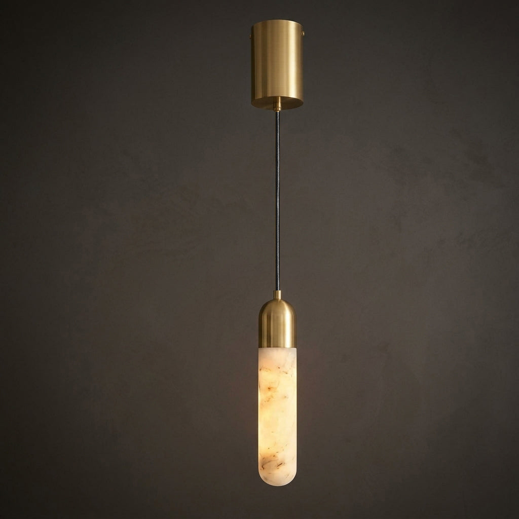 Loxcombe Alabaster-Pendelleuchte